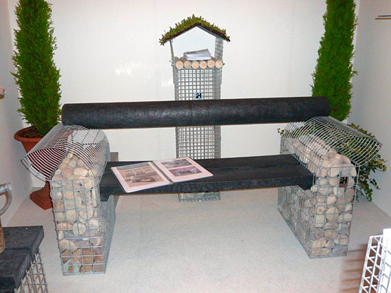 gabion bench